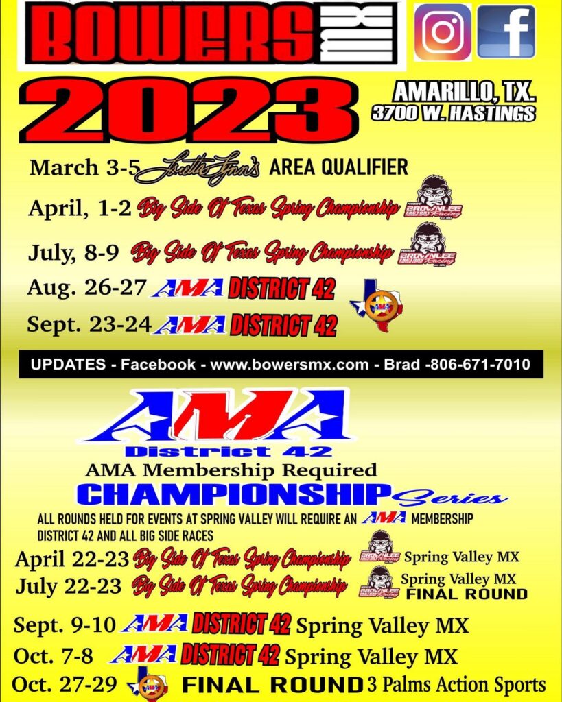 District 42 – AMA Texas Motocross State Championship